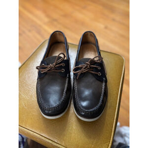 Sperry Men's Black and Brown Boat Shoes